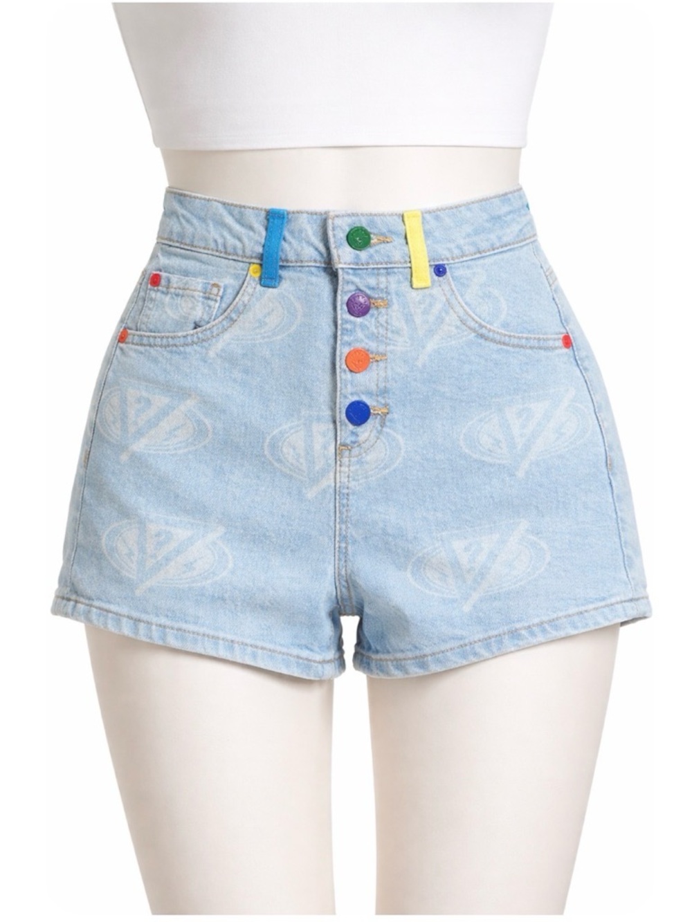 Guess J Balvin mom denim shorts size 25